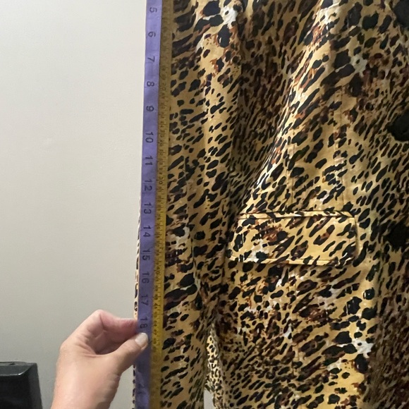 Women’s Coat, WorthingtonStretch, Animal Print, Size: Medium, Beige/Brown/Black - Picture 7 of 8